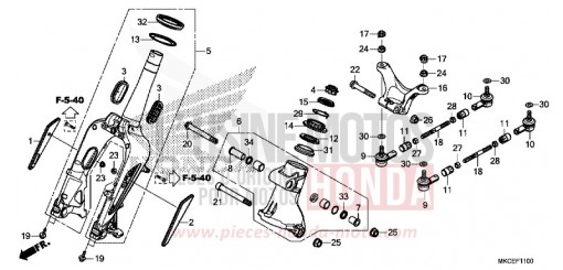 FOURCHETTE AVANT GL1800K de 2019